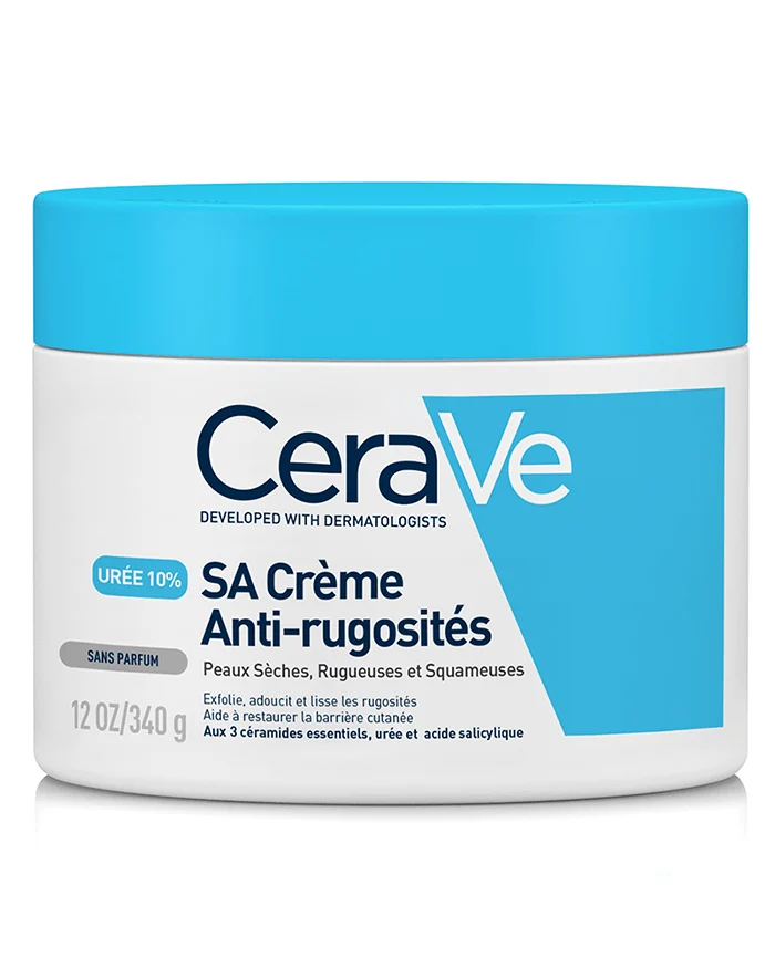 CeraVe SA Crème Anti-Rugosités, visuel relevé sur la page fabricant